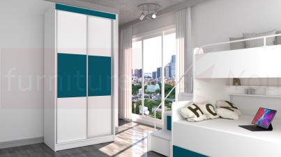 bedroom_wardrobe_Max_M_100cm_turquoise